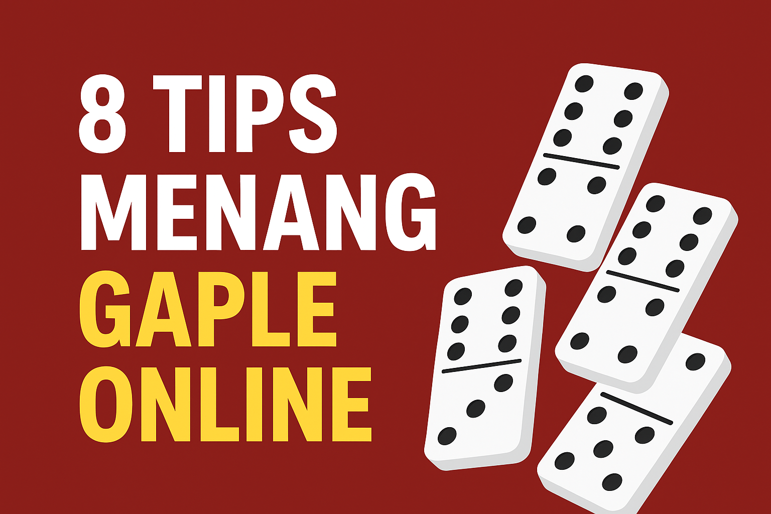 Tips menang Gaple online